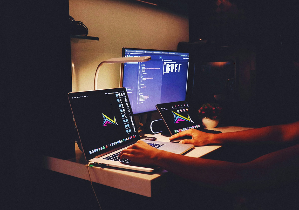 Developer working on AI systems